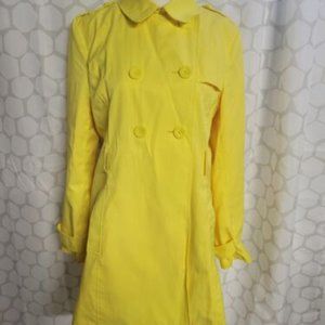 Yellow Kenneth Cole Reaction Trench Coat